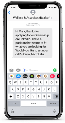Recruiting Text Message Sample